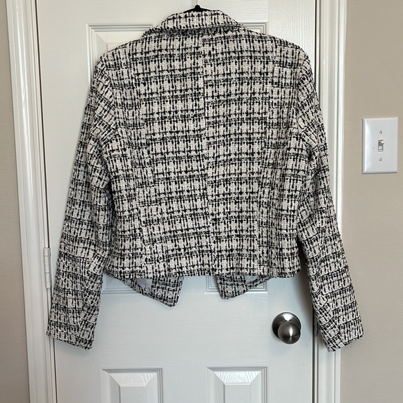 JustFab Tweed Sparkle Blazer - Picture 4 of 9